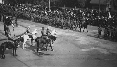 2nd (South Canterbury) Company, Canterbury Infantry Battalion, parade at Cairo